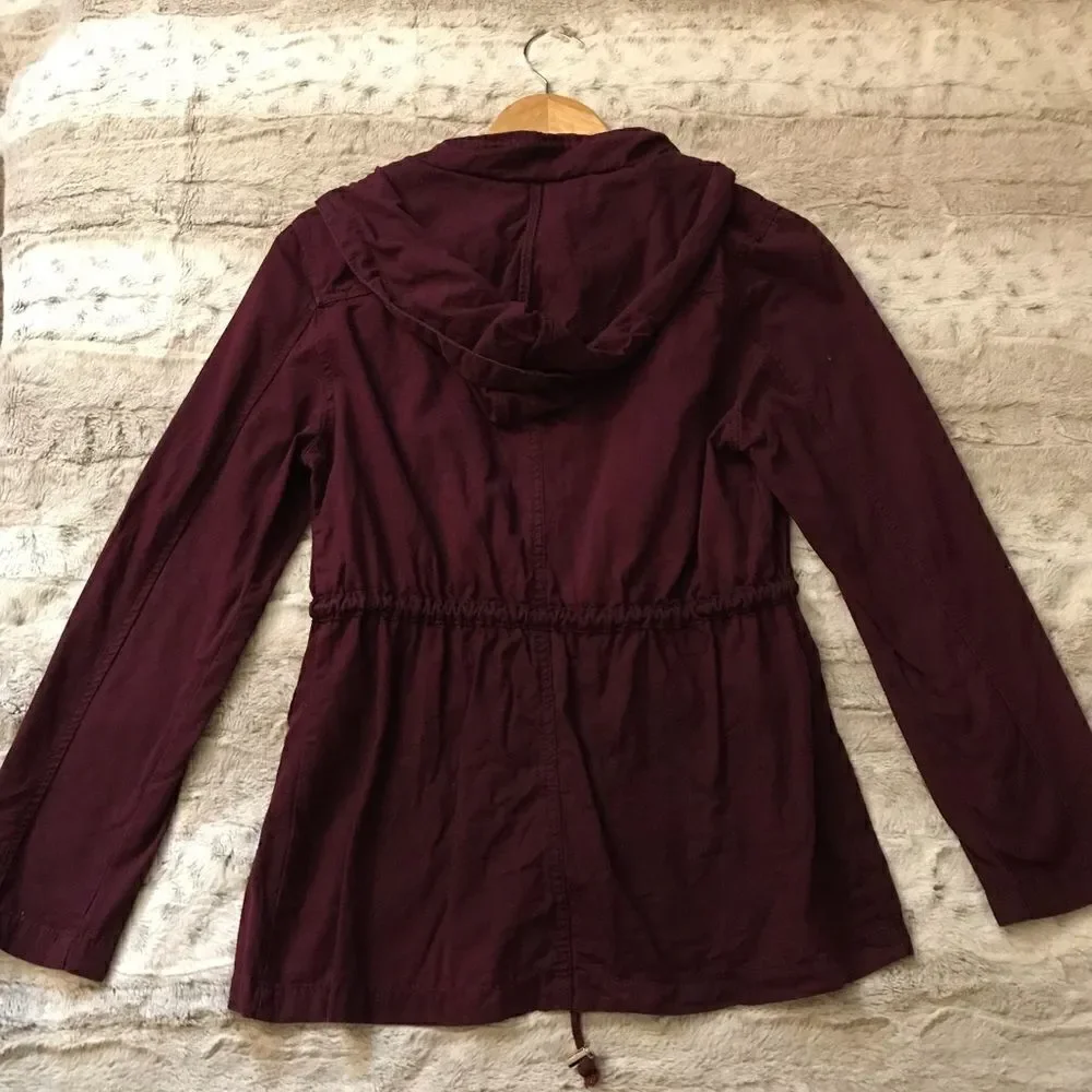 𝅺: : C’ESTTOI Cinch Waist Jacket Coat with Hoodie : :